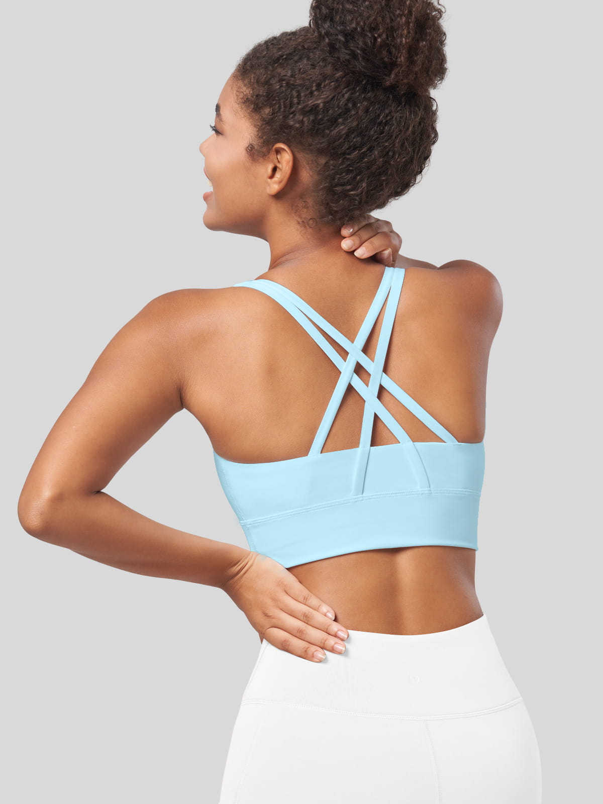 Womens Cross Back Yoga Bra 