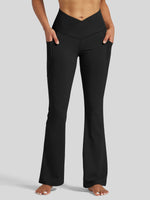 Women's Crossover Flare Yoga Leggings_