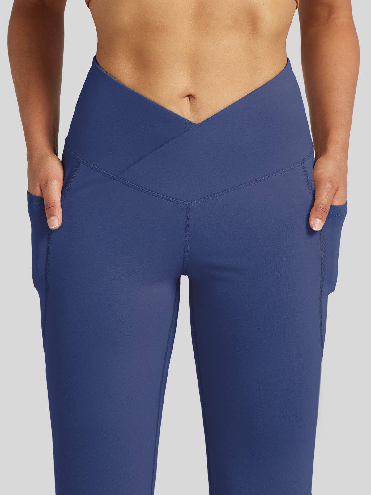 Women's Crossover Flare Yoga Leggings_