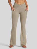 Women's Crossover Flare Yoga Leggings_