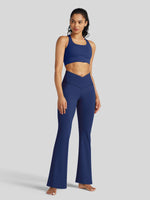 Women's Crossover Flare Yoga Leggings_