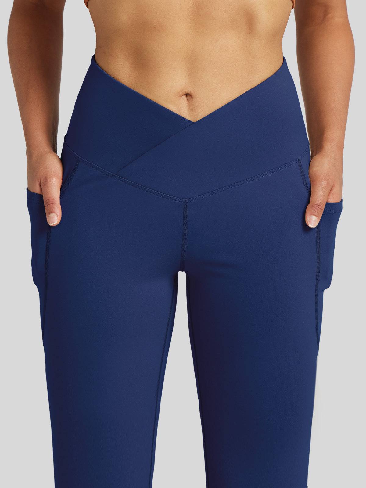 Women's Crossover Flare Yoga Leggings_