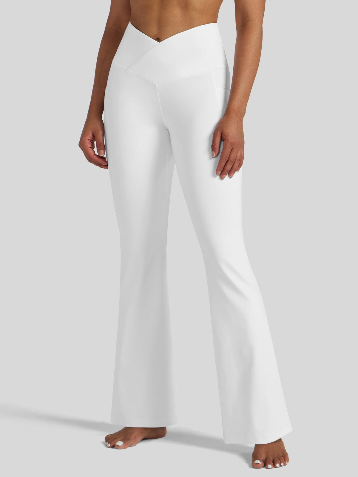 Women's Crossover Flare Yoga Leggings_