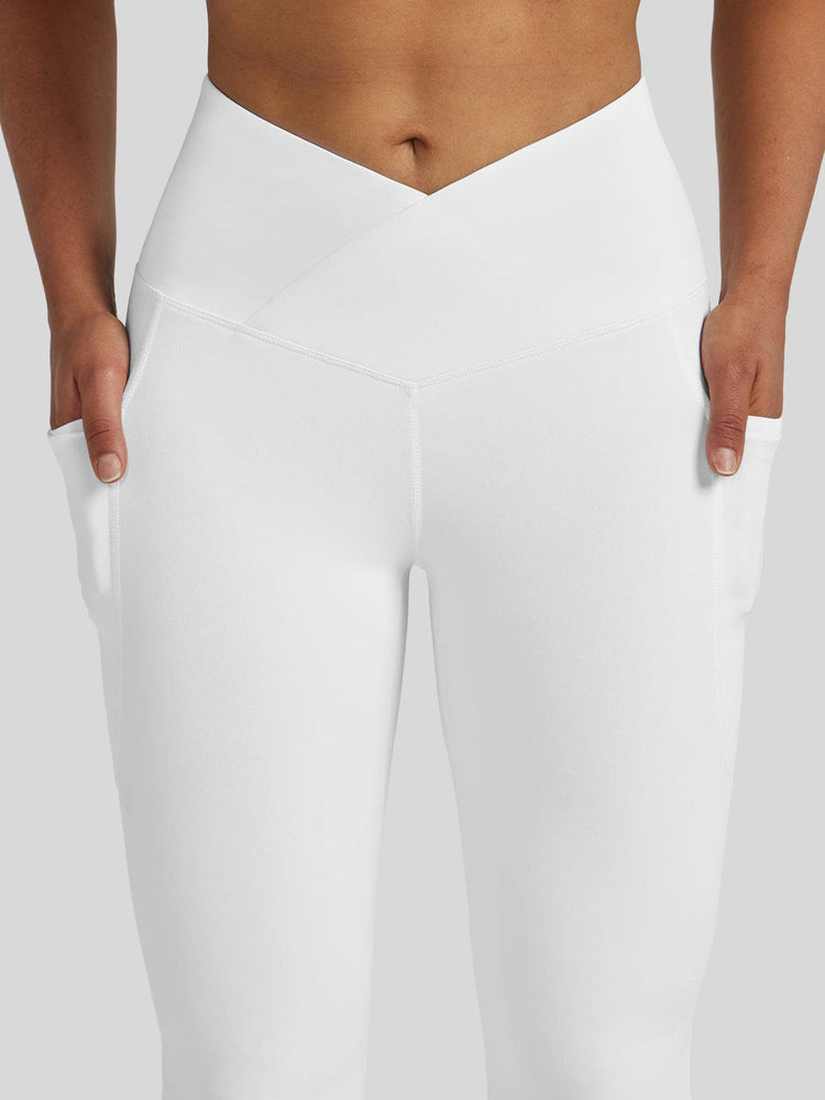 Women's Crossover Flare Yoga Leggings_