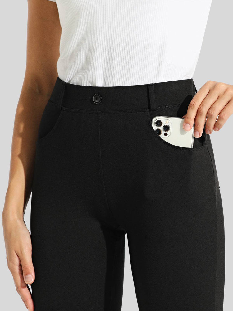 Women's Straight Leg Yoga Dress Pants_