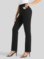 Women's Straight Leg Yoga Dress Pants_