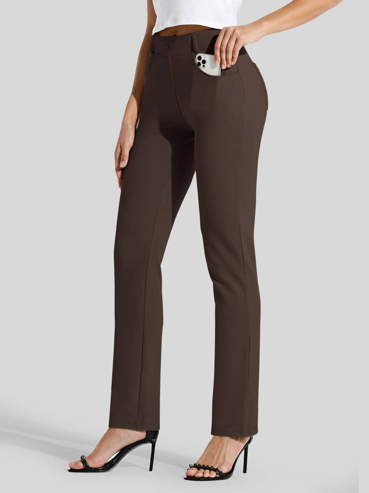 Women's Straight Leg Yoga Dress Pants_