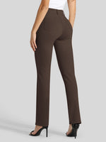 Women's Straight Leg Yoga Dress Pants_