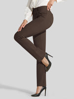 Women's Straight Leg Yoga Dress Pants_