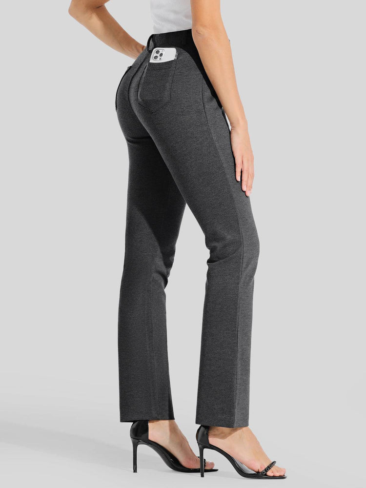 Women's Straight Leg Yoga Dress Pants_