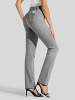 Women's Straight Leg Yoga Dress Pants_