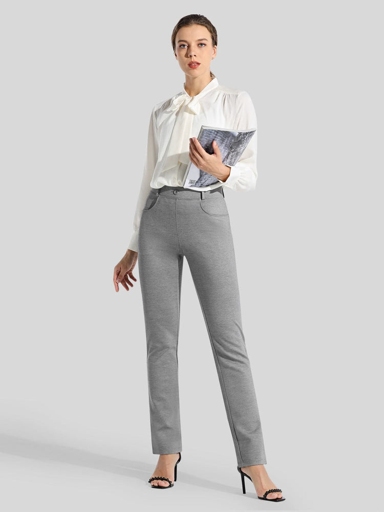 Women's Straight Leg Yoga Dress Pants_