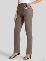Women's Straight Leg Yoga Dress Pants_
