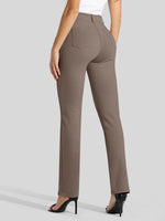 Women's Straight Leg Yoga Dress Pants_