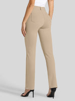 Women's Straight Leg Yoga Dress Pants_