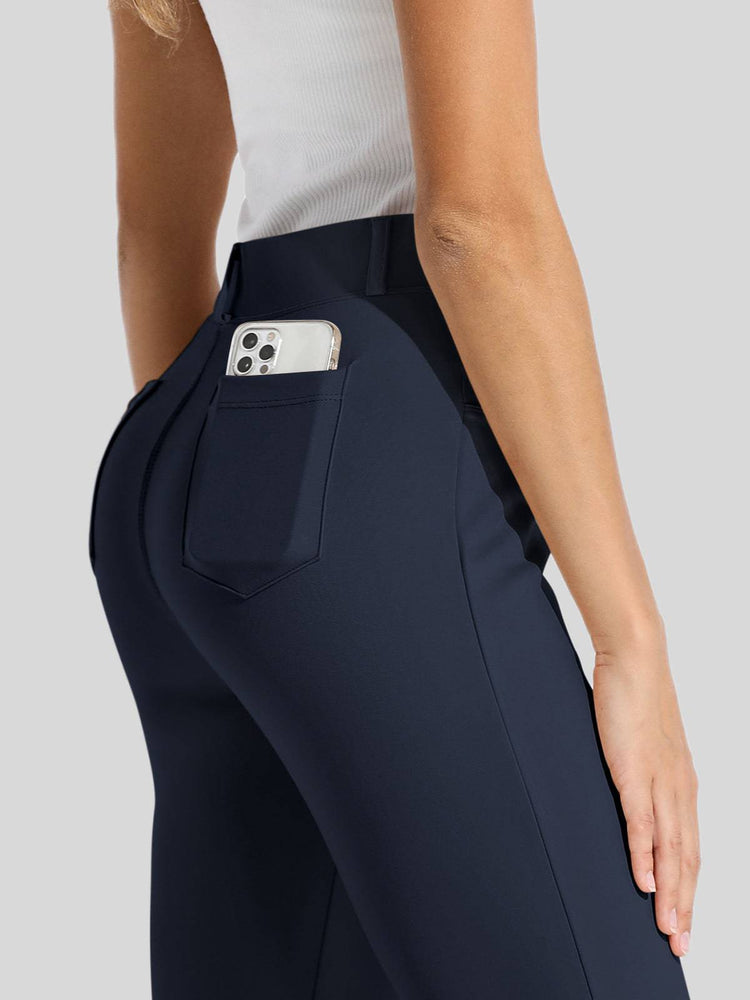 Women's Straight Leg Yoga Dress Pants_