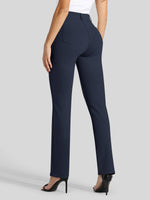 Women's Straight Leg Yoga Dress Pants_