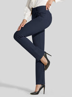 Women's Straight Leg Yoga Dress Pants_