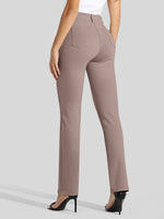 Women's Straight Leg Yoga Dress Pants_