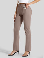 Women's Straight Leg Yoga Dress Pants_
