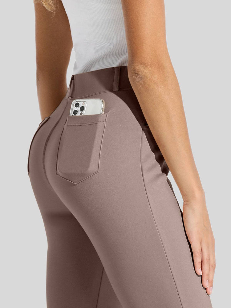 Women's Straight Leg Yoga Dress Pants_