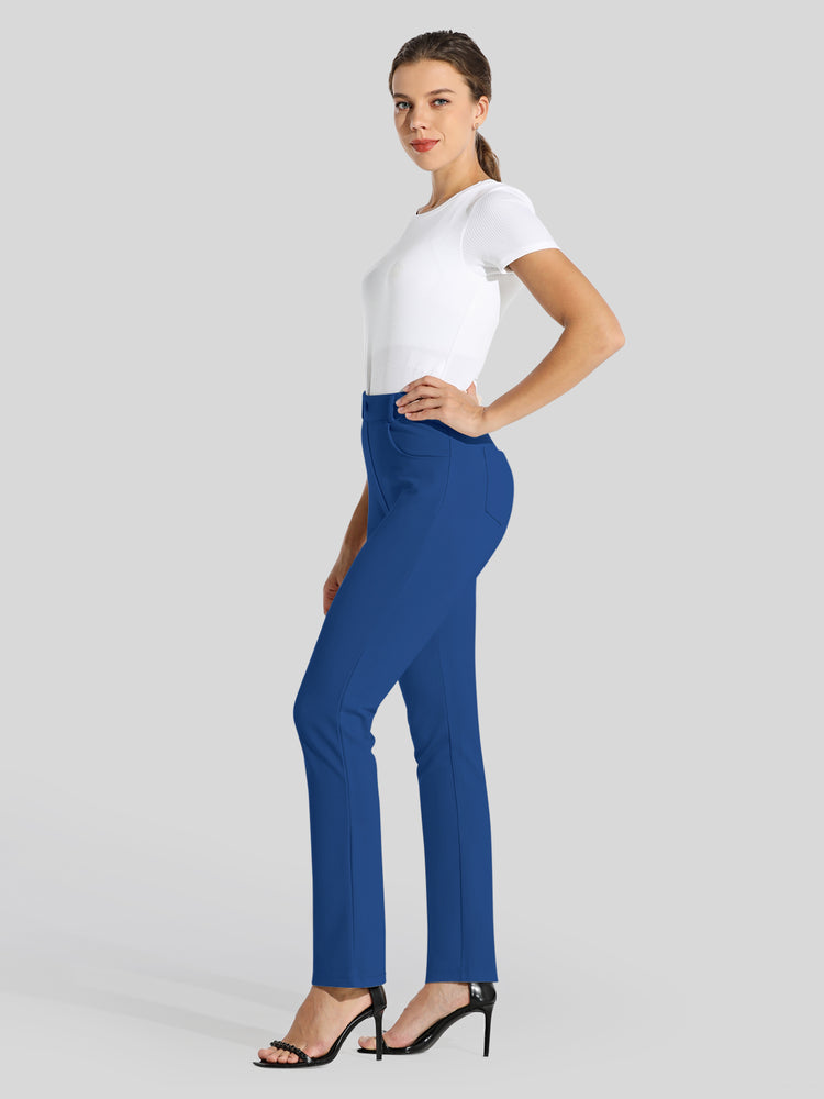 Women's Straight Leg Yoga Dress Pants_