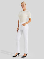 Women's Straight Leg Yoga Dress Pants_