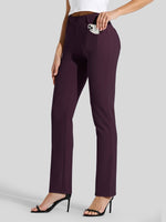 Women's Straight Leg Yoga Dress Pants_