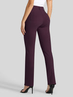 Women's Straight Leg Yoga Dress Pants_