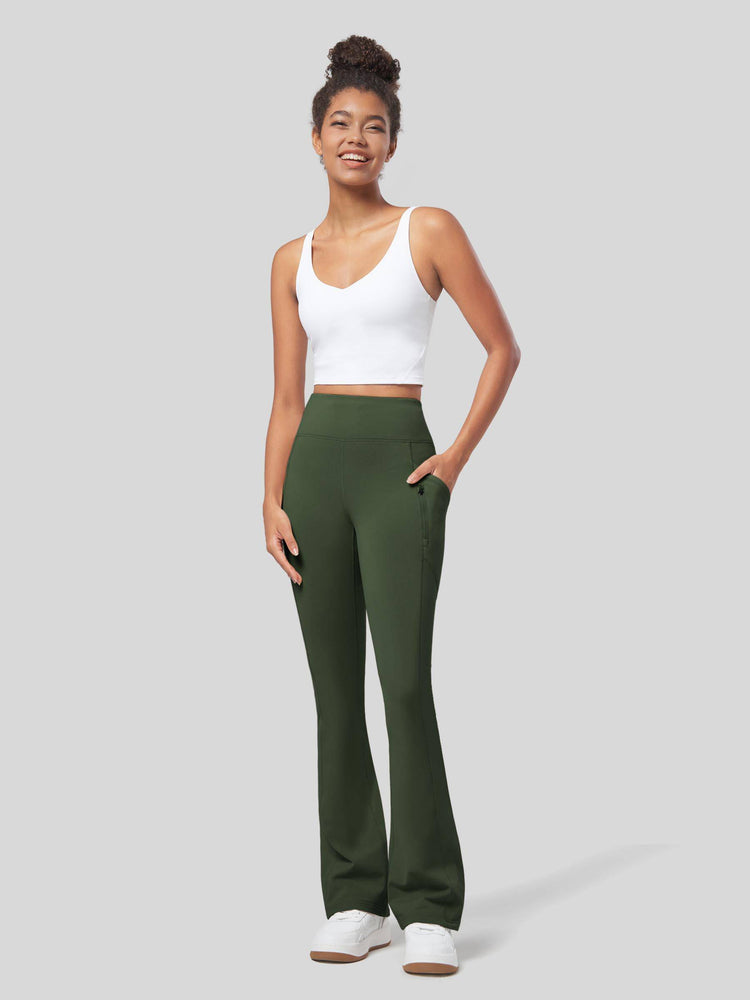 Willit Women's Fleece Bootcut Yoga Pants-29 inch 