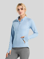 Willit Women's Fleece Pullover Half Zip_