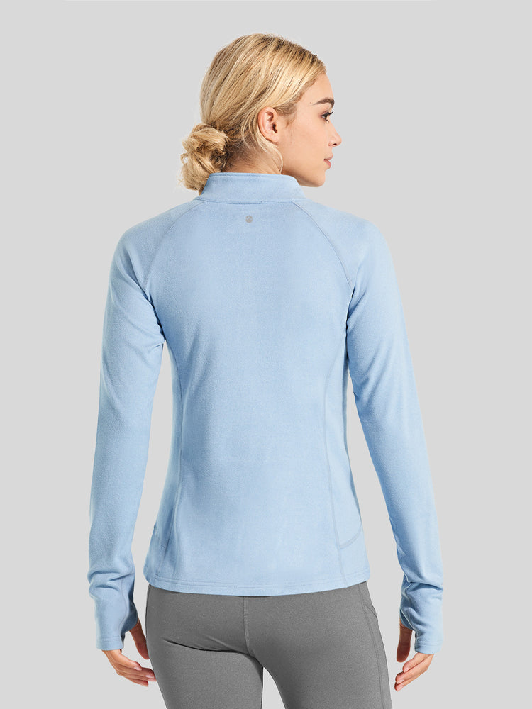 Willit Women's Fleece Pullover Half Zip_