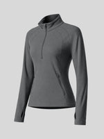 Willit Women's Fleece Half-Zip Pullover Sweatshirt Mid-layer 