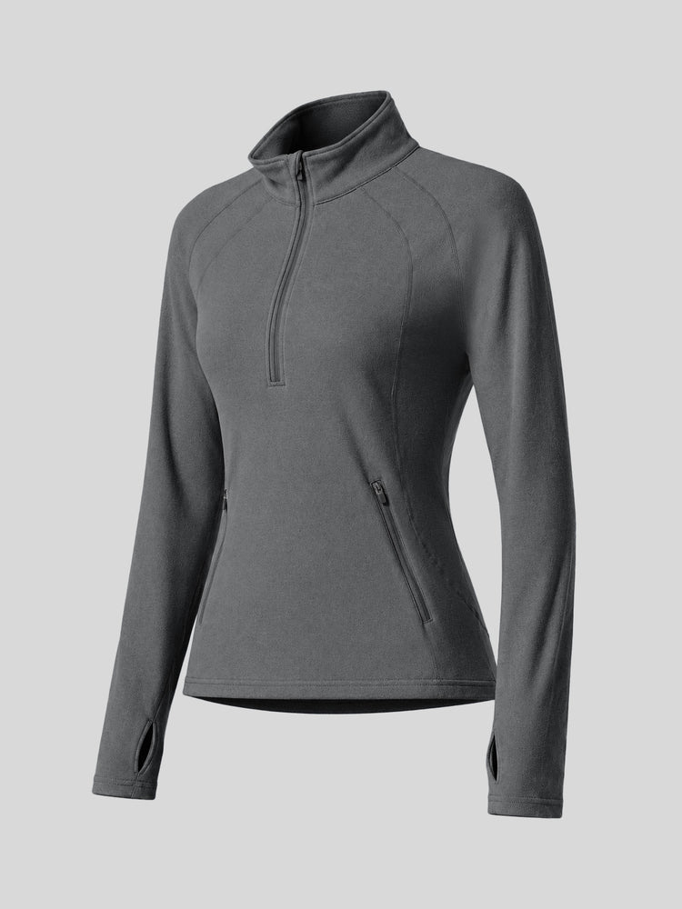 Willit Women's Fleece Half-Zip Pullover Sweatshirt Mid-layer 