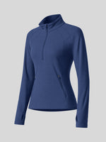 Willit Women's Fleece Pullover Half Zip_