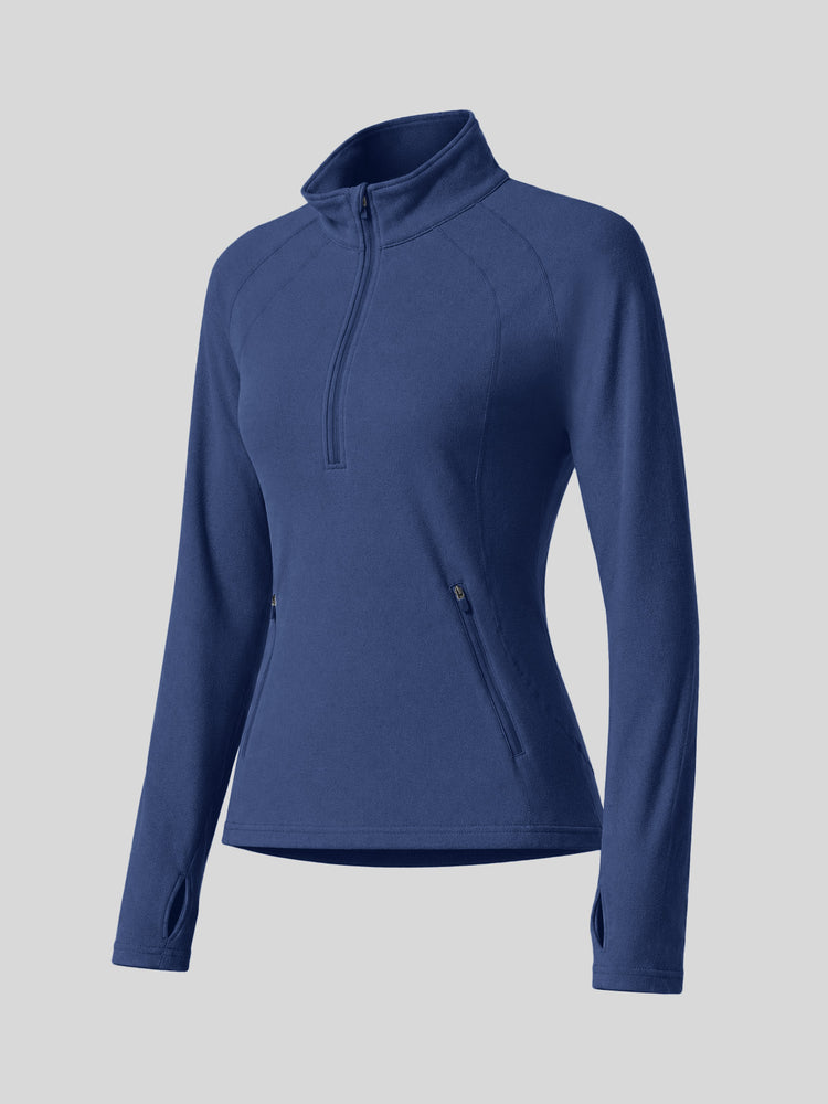 Willit Women's Fleece Pullover Half Zip_