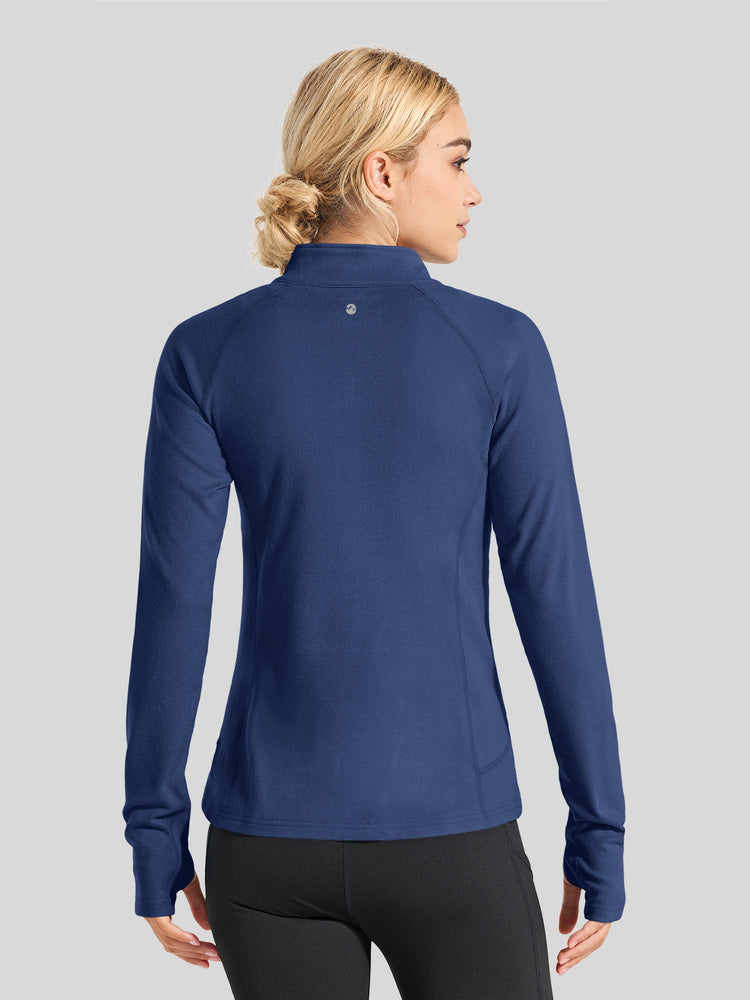 Willit Women's Fleece Pullover Half Zip_