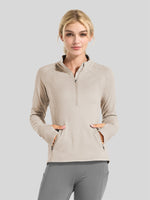 Willit Women's Fleece Pullover Half Zip_
