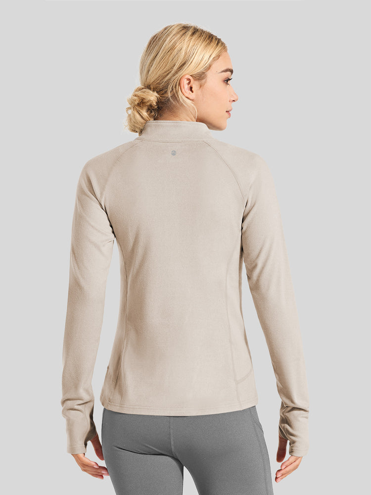 Willit Women's Fleece Pullover Half Zip_