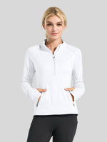 Willit Women's Fleece Half-Zip Pullover Sweatshirt Mid-layer 