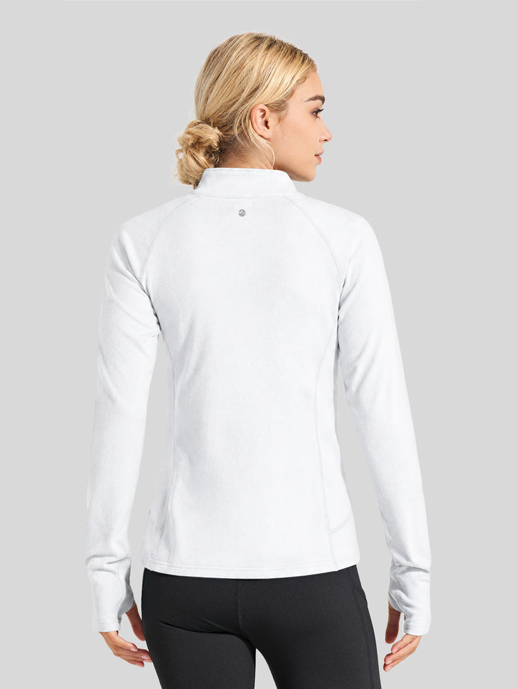 Willit Women's Fleece Half-Zip Pullover Sweatshirt Mid-layer 