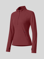Willit Women's Fleece Half-Zip Pullover Sweatshirt Mid-layer 