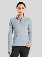 Willit Women's Fleece Pullover Half Zip_