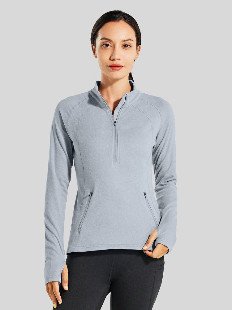 Willit Women's Fleece Pullover Half Zip_