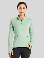 Willit Women's Fleece Pullover Half Zip_