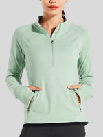 Willit Women's Fleece Pullover Half Zip_