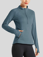 Willit Women's Fleece Pullover Half Zip_