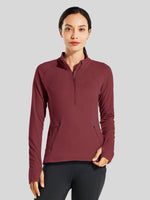 Willit Women's Fleece Pullover Half Zip_