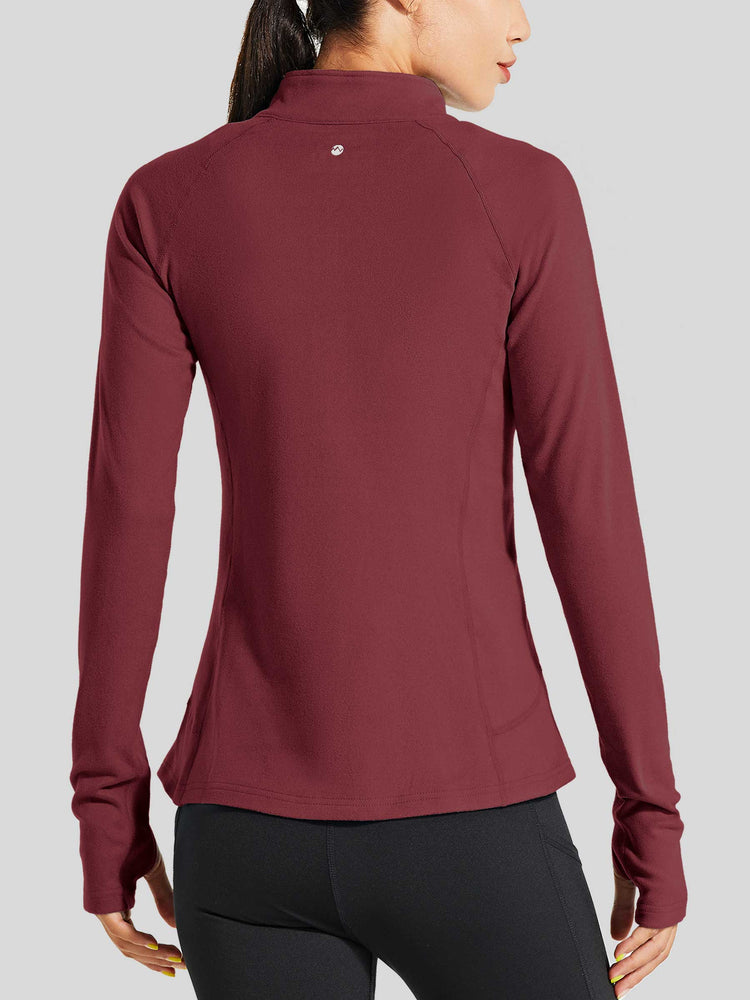 Willit Women's Fleece Pullover Half Zip_