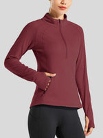 Willit Women's Fleece Pullover Half Zip_